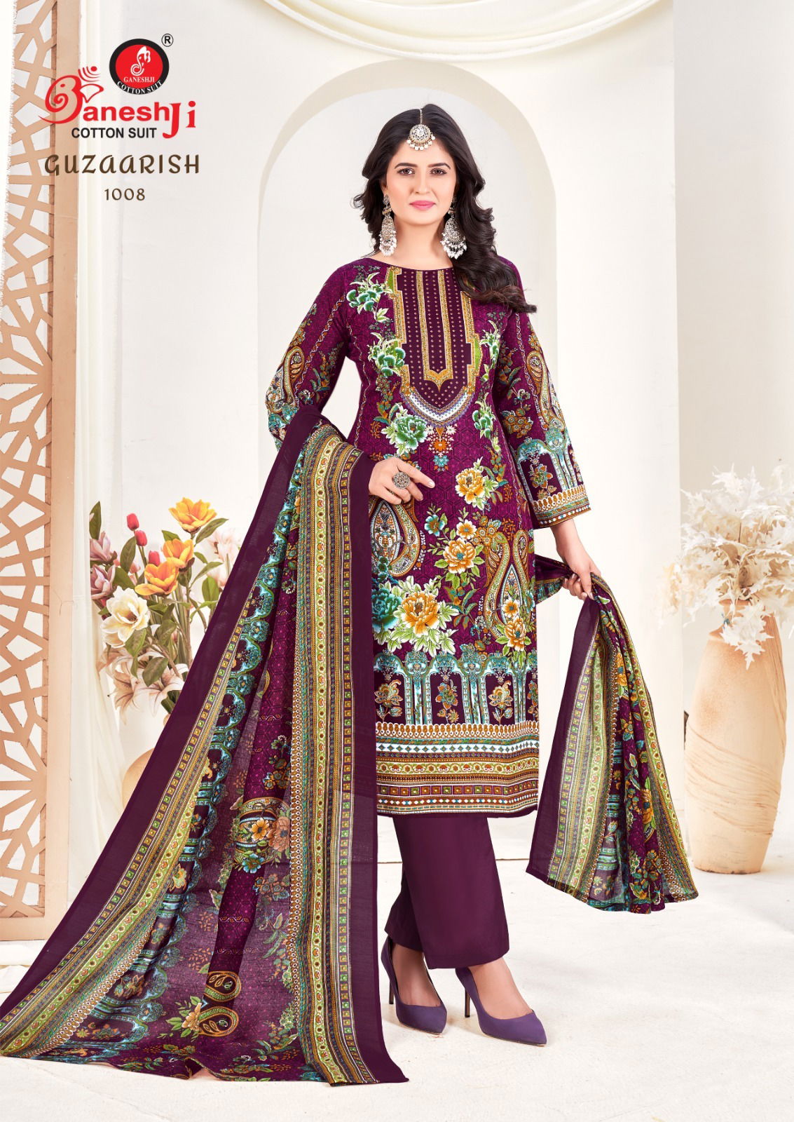 Guzaarish Vol 1 By Ganeshji Cotton Printed Dress Material Exporters In India